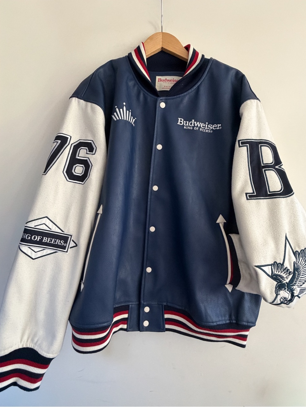PacSun Navy, Red and White Varsity Jacket